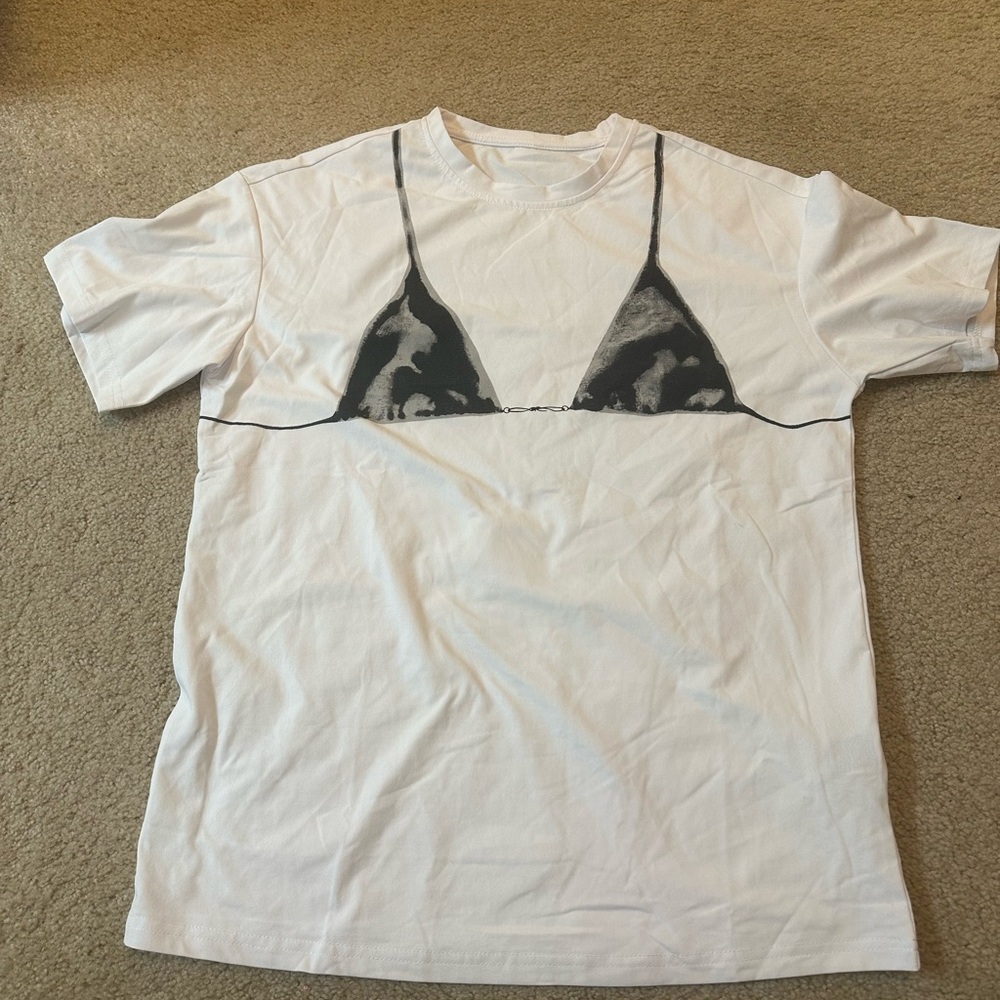 Women's Short Sleeve Tee with Bikini Print